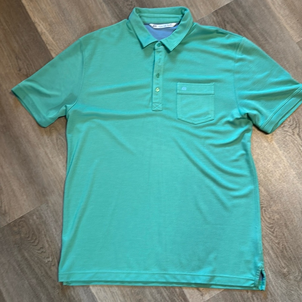 Travis Mathew golf polo, men’s size XL, green.